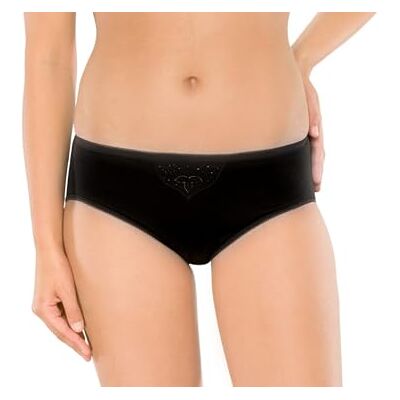 Schiesser Women's Tai (2er Pack) Boxer Briefs, Black (Schwarz 000), 20 Schiesser Women's Tai (2er Pack) Boxer Briefs, Black (Schwarz 000), 20