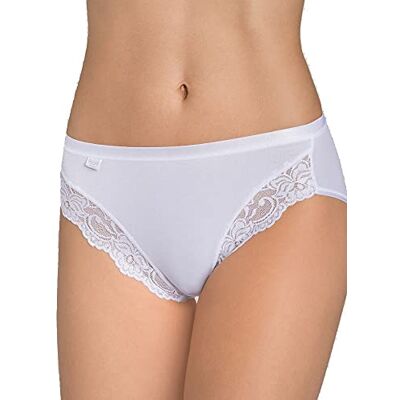 Sloggi Women's Romance Tai Brief, White, Size 18 Sloggi Women's Romance Tai Brief, White, Size 18