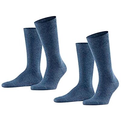 FALKE Men's Swing Doppelpack Calf Socks, Blue (Navyblue Meliert 6490), 9/11 (Manufacturer size: 43-46) FALKE Men's Swing Doppelpack Calf Socks, Blue (Navyblue Meliert 6490), 9/11 (Manufacturer size: 43-46)