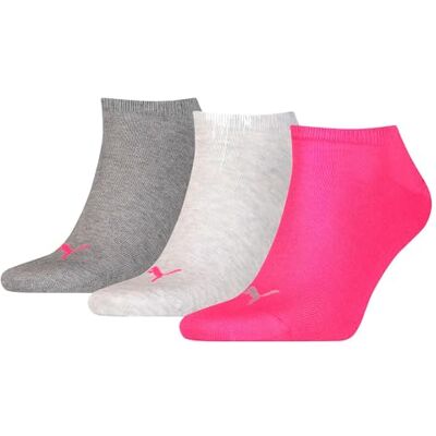 PUMA Unisex Trainer Plain Socks (Pack of 3) 35-38 PUMA Unisex Trainer Plain Socks (Pack of 3) 35-38
