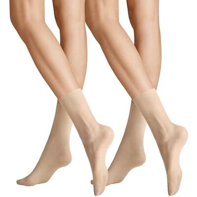 Hudson Women's Lilly Put 20 DEN Calf Socks (Pack of 2), Beige (caramel 0024), One size (Manufacturer size: 35/41) Hudson Women's Lilly Put 20 DEN Calf Socks (Pack of 2), Beige (caramel 0024), One size (Manufacturer size: 35/41)
