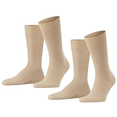 FALKE Men's Swing Doppelpack Calf Socks, Beige (Sand 4320), 9/11 (Manufacturer size: 43-46) FALKE Men's Swing Doppelpack Calf Socks, Beige (Sand 4320), 9/11 (Manufacturer size: 43-46)