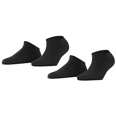 ESPRIT Ladies’ Trainer Socks, Double Pack Basic Black (Black 3000) Plain Blickdicht, size: 35/38 ESPRIT Ladies’ Trainer Socks, Double Pack Basic Black (Black 3000) Plain Blickdicht, size: 35/38