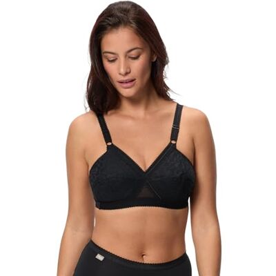 Playtex Women's Underwired Bra Black,40DD (Brand size: 105E) Playtex Women's Underwired Bra Black,40DD (Brand size: 105E)