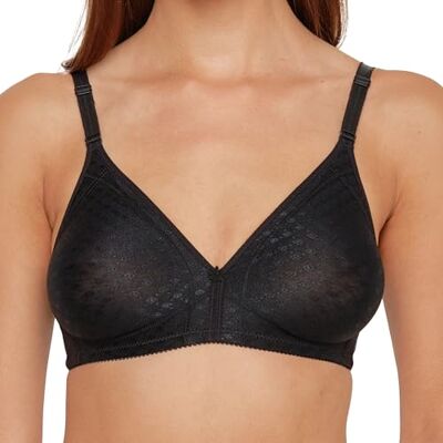 Susa Women's Non Wired Bra Black Schwarz (004) 34BB (Brand size : 75B) Susa Women's Non Wired Bra Black Schwarz (004) 34BB (Brand size : 75B)