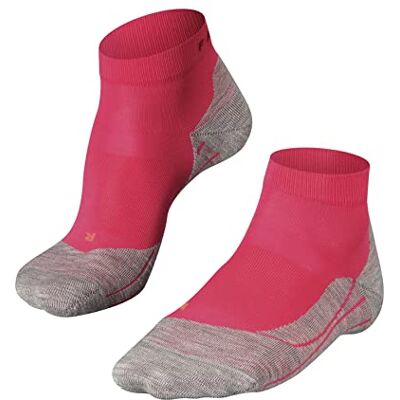 FALKE RU4 Women's Short Running Socks, Cotton Blend, Pack of 1 Colours, US Sizes 2 8 With Medium Padding, Moisture-Regulating, Quick-Drying, Cushioning Effect, pink, 39-40 FALKE RU4 Women's Short Running Socks, Cotton Blend, Pack of 1 Colours, US Sizes 2 8 With Medium Padding, Moisture-Regulating, Quick-Drying, Cushioning Effect, pink, 39-40