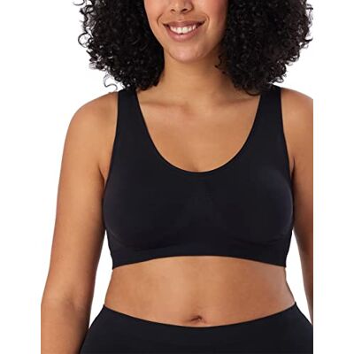 Schiesser Women's Seamless Light Bra (Bustier Seamless Light') Black plain, size: m Schiesser Women's Seamless Light Bra (Bustier Seamless Light') Black plain, size: m