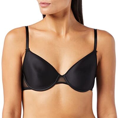 Passionata Miss Joy Spacer Bra Breathable and Lightweight Women's Bra Removable Straps Comfortable and Invisible White (Miss Joy) Black (Black 11) Plain, size: 85C Passionata Miss Joy Spacer Bra Breathable and Lightweight Women's Bra Removable Straps Comfortable and Invisible White (Miss Joy) Black (Black 11) Plain, size: 85C