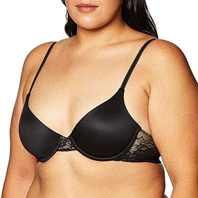 Maidenform Women's COMFORT DEVOTION DEMI BRA-LACE WING Soft Cups Everyday Bra Multicoloured, 38C Maidenform Women's COMFORT DEVOTION DEMI BRA-LACE WING Soft Cups Everyday Bra Multicoloured, 38C