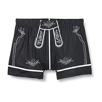 Lower East Oktoberfest Boxer Shorts, Grey/White, S Lower East Oktoberfest Boxer Shorts, Grey/White, S