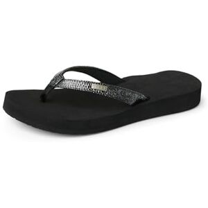 Reef Women's Star Cushion Sassy Flip Flops, Multicolor (Black/Silver BLS), 6 UK 38 1/2 EU Reef Women's Star Cushion Sassy Flip Flops, Multicolor (Black/Silver BLS), 6 UK 38 1/2 EU