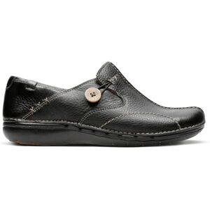Clarks Un Loop Black Leather 203128374035 Women's Slip-On Shoes Black, 3.5 UK Clarks Un Loop Black Leather 203128374035 Women's Slip-On Shoes Black, 3.5 UK