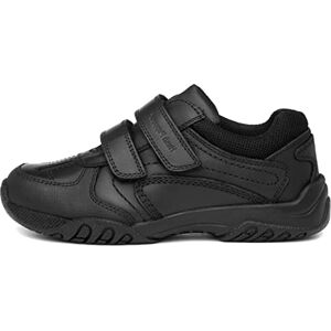 Hush Puppies Jezza, kids Leather School Shoe, Black 2.5 UK (35 EU) Hush Puppies Jezza, kids Leather School Shoe, Black 2.5 UK (35 EU)