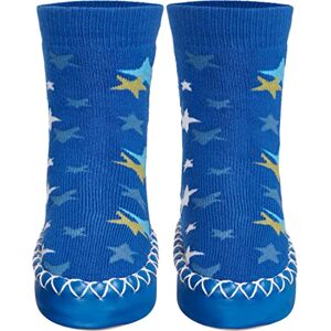 Playshoes Girls' Slipper Socks, Moccasins, House Shoes, Stars Blue 3 (Size:23-26/3-4 Years) Playshoes Girls' Slipper Socks, Moccasins, House Shoes, Stars Blue 3 (Size:23-26/3-4 Years)