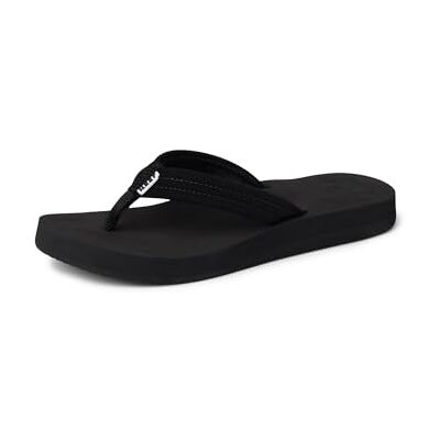 Reef Women's Cushion Breeze Flip Flops, Black, 6 UK 38 1/2 EU Reef Women's Cushion Breeze Flip Flops, Black, 6 UK 38 1/2 EU