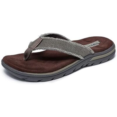 Skechers Men's's Supreme Bosnia Flip Flop Brown (CHOC) 11 UK Skechers Men's's Supreme Bosnia Flip Flop Brown (CHOC) 11 UK