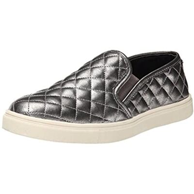 Steve Madden , Women, Sports Shoes, ecentric-q, Silver blk (Pewter), 5.5 Steve Madden , Women, Sports Shoes, ecentric-q, Silver blk (Pewter), 5.5