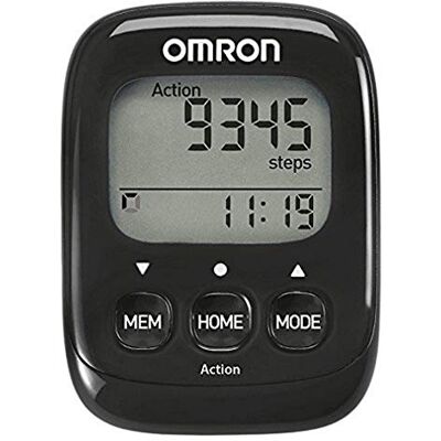 Omron Pedometer Walking Style IV, black Omron Pedometer Walking Style IV, black