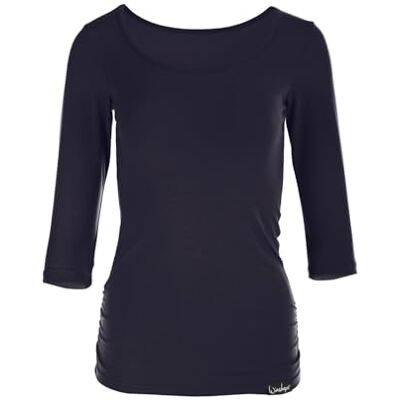WINSHAPE Women's Fitness Yoga Pilates 3/4-Sleeved Shirt WS4, blue, m WINSHAPE Women's Fitness Yoga Pilates 3/4-Sleeved Shirt WS4, blue, m