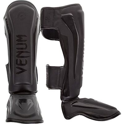 Venum Elite Boxing Shin Guards, black, l Venum Elite Boxing Shin Guards, black, l