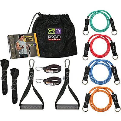GoFit Unisex's Extreme Pro Gym Set, Black, 12.25 x 4.5 x 10.5-Inch GoFit Unisex's Extreme Pro Gym Set, Black, 12.25 x 4.5 x 10.5-Inch