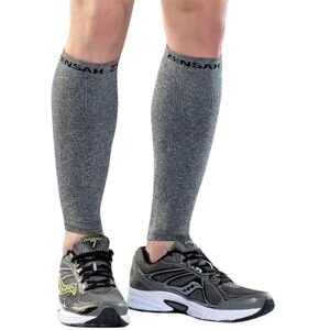 Zensah Compression Leg Sleeves-Heather Grey, Small/Medium Zensah Compression Leg Sleeves-Heather Grey, Small/Medium