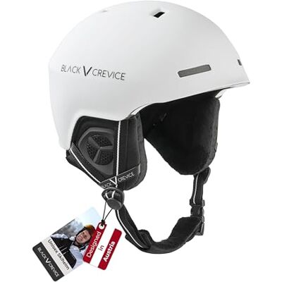 Black Crevice Aspen Ski Helmet white white Size:S/M Black Crevice Aspen Ski Helmet white white Size:S/M