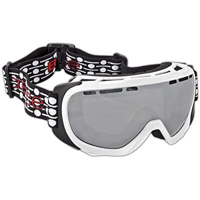 Black Crevice Adults 'Ski Goggles White white/Silver Size:One Size Black Crevice Adults 'Ski Goggles White white/Silver Size:One Size