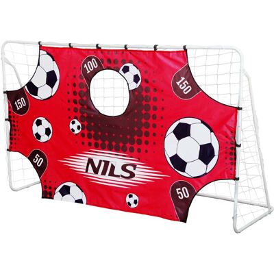 Nils Extreme jalkapallomaali - 240x150cm, sisältää verkon ja kohdepaneelin Nils Extreme jalkapallomaali - 240x150cm, sisältää verkon ja kohdepaneelin