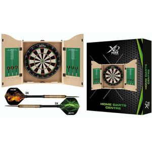 XQ Max Home Centre Darts-taulu kaapissa + 6 kpl tikkoja ym. - vaalea puu XQ Max Home Centre Darts-taulu kaapissa + 6 kpl tikkoja ym. - vaalea puu