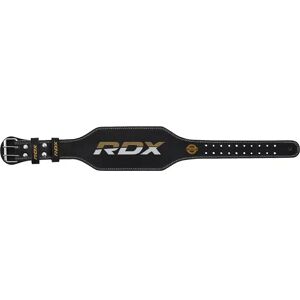 RDX Gym Belt painonnostovyö 4" Leather Musta-kulta XL RDX Gym Belt painonnostovyö 4" Leather Musta-kulta XL