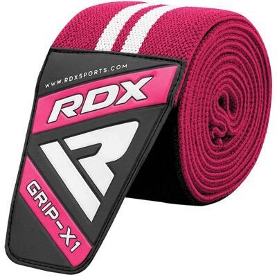 RDX Gym Knee Wraps K4 Polvisiteet pinkki RDX Gym Knee Wraps K4 Polvisiteet pinkki