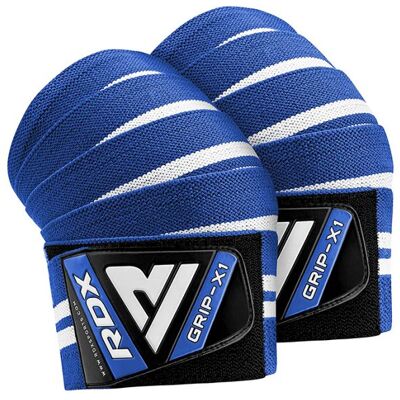 RDX Gym Knee Wraps K4 Polvisiteet sininen RDX Gym Knee Wraps K4 Polvisiteet sininen