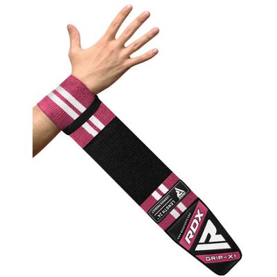 RDX Gym Wrist Wraps W4 -rannesiteet - pinkki M 24" RDX Gym Wrist Wraps W4 -rannesiteet - pinkki M 24"
