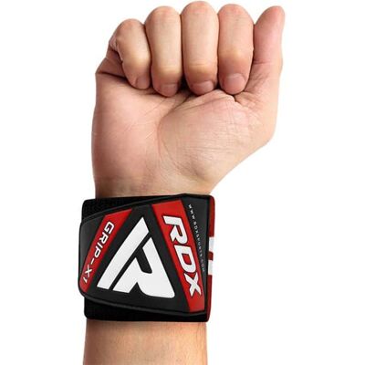 RDX Gym Wrist Wraps W4 -rannesiteet - punainen L 36" RDX Gym Wrist Wraps W4 -rannesiteet - punainen L 36"
