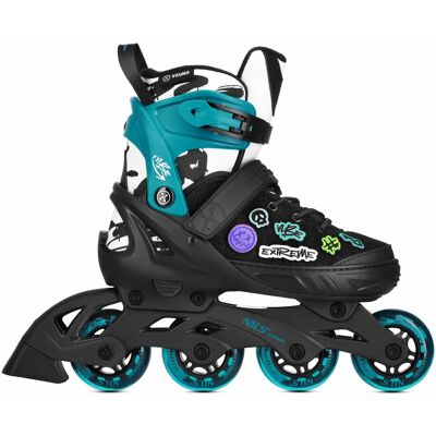 Nils Extreme Lasten in-line rullaluistimet Vibe turkoosi koko 33-36 Nils Extreme Lasten in-line rullaluistimet Vibe turkoosi koko 33-36