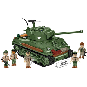 Sherman M4A2E8(76)W COBI Historialliset rakennuspalikat 3118 Sherman M4A2E8(76)W COBI Historialliset rakennuspalikat 3118