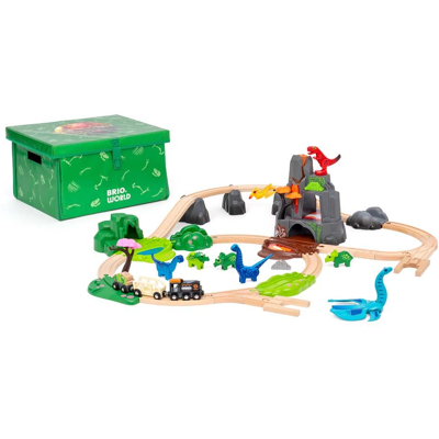 Dinosaurusten deluxe -setti Brio Train tracks 36104 Dinosaurusten deluxe -setti Brio Train tracks 36104