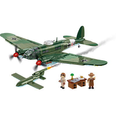 Heinkel HE 111 H-22 V1-lentopommin kanssa Cobi Building Blocks World War II 5771 Heinkel HE 111 H-22 V1-lentopommin kanssa Cobi Building Blocks World War II 5771