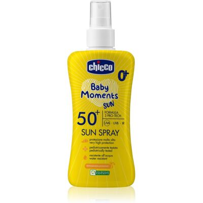 Chicco Baby Moments Sun lasten aurinkosuojasuihke SPF 50+ 0 m+ 150 ml Chicco Baby Moments Sun lasten aurinkosuojasuihke SPF 50+ 0 m+ 150 ml