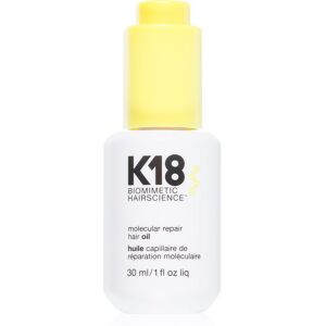 K18 Molecular Repair Hair Oil ravitseva kuivaöljy vaurioituneille ja hauraille hiuksille 30 ml K18 Molecular Repair Hair Oil ravitseva kuivaöljy vaurioituneille ja hauraille hiuksille 30 ml