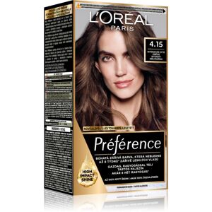 L’Oréal Paris Préférence hiusväri sävy 4.15 Intense Deep Brown 1 kpl L’Oréal Paris Préférence hiusväri sävy 4.15 Intense Deep Brown 1 kpl