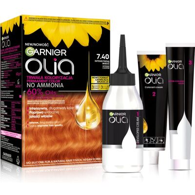 Garnier Olia Big Kit - Kupari Hiusten Väri - Pysyvä Väri Garnier Olia Big Kit - Kupari Hiusten Väri - Pysyvä Väri
