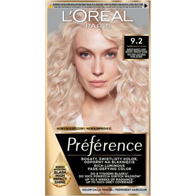 L'Oréal Paris 9.2 Viileä Blondi - Hiusten väri L'Oréal Paris 9.2 Viileä Blondi - Hiusten väri