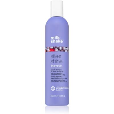 milk_shake® Silver Shine Shampoo shampoo vaaleille hiuksille keltaisia sävyjä neutralisoiva 300 ml milk_shake® Silver Shine Shampoo shampoo vaaleille hiuksille keltaisia sävyjä neutralisoiva 300 ml
