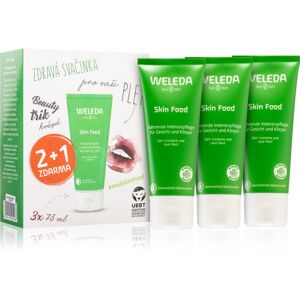 Weleda Skin Food yleiskäyttöinen ravitseva yrttivoide erittäin kuivalle iholle 3x75 ml Weleda Skin Food yleiskäyttöinen ravitseva yrttivoide erittäin kuivalle iholle 3x75 ml
