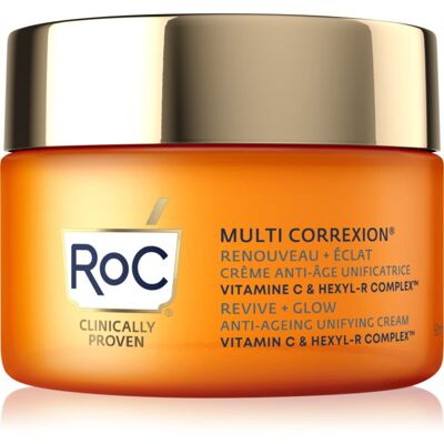 RoC Multi Correxion Revive + Glow ryppyjä ehkäisevä ja kirkastava voide sisältää C-vitamiinia 50 ml RoC Multi Correxion Revive + Glow ryppyjä ehkäisevä ja kirkastava voide sisältää C-vitamiinia 50 ml