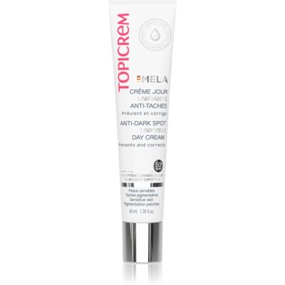 Topicrem MELA Corrective Day Cream päivävoide tummien läiskien ehkäisyyn SPF 50+ 40 ml Topicrem MELA Corrective Day Cream päivävoide tummien läiskien ehkäisyyn SPF 50+ 40 ml
