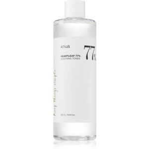 Anua Heartleaf 77% Soothing Toner puhdistava ja rauhoittava kasvovesi ihon suojakerroksen uudistamiseen 500 ml Anua Heartleaf 77% Soothing Toner puhdistava ja rauhoittava kasvovesi ihon suojakerroksen uudistamiseen 500 ml