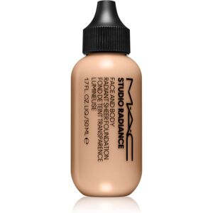 MAC Cosmetics Studio Radiance Face and Body Radiant Sheer Foundation kevyt meikkivoide kasvoille ja vartalolle sävy N1 50 ml MAC Cosmetics Studio Radiance Face and Body Radiant Sheer Foundation kevyt meikkivoide kasvoille ja vartalolle sävy N1 50 ml